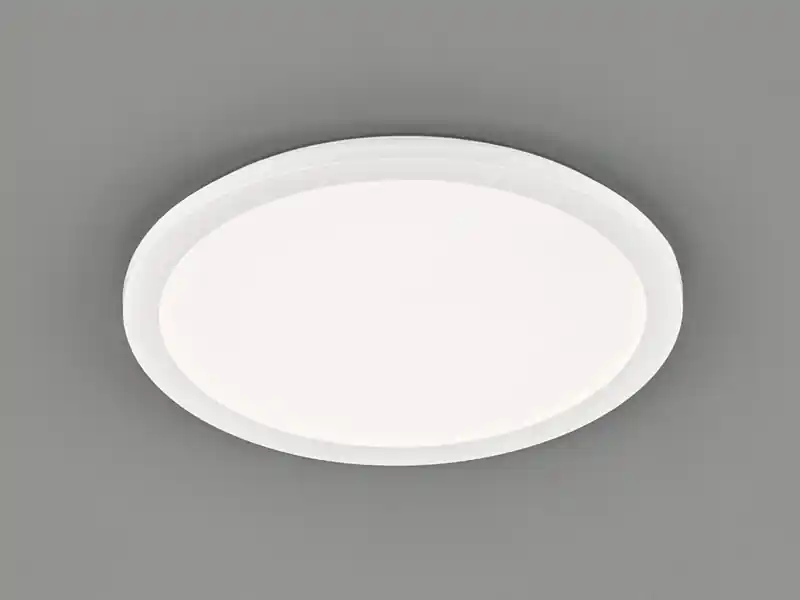 RL LIVE YOUR LIGHT Dimmbare LED Deckenleuchte CAMILLUS flache Badezimmerlampe rund Ø40cm Weiß IP44 Solange Der Vorrat Reicht