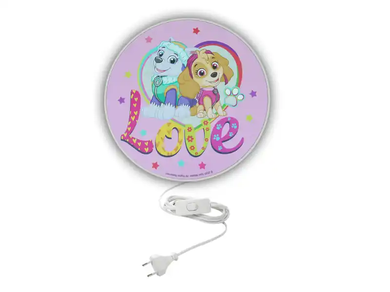 Jetzt Kaufen Niermann Kinderzimmer Wandlampe Ø 25cm in Rosa PAW PATROL die super Hunde