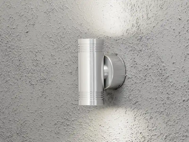 Nur Heute Konstsmide Wandleuchte MONZA, Up/Down-light, massives Alu, H: 15 cm, IP54