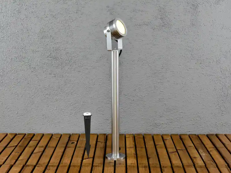 Konstsmide Massive Aluminium Sockelleuchte MONZA, schwenkbar, 480 Lumen, IP44 Sonderangebot