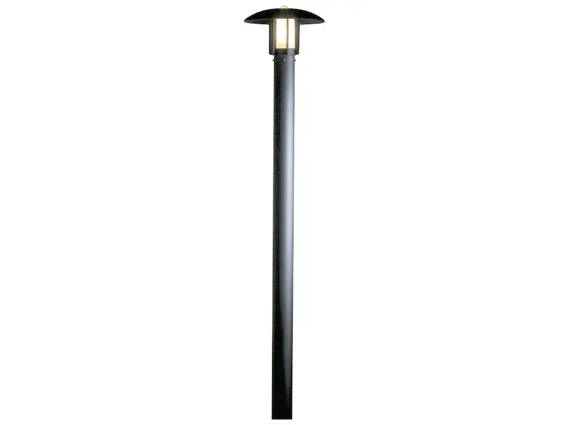 Konstsmide Mastleuchte / Gartenlaterne HEIMDAL, Höhe 200 cm, Alu schwarz / Glas opal, E27 Expressversand