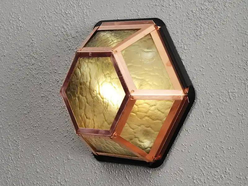 Konstsmide Außenleuchte CASTOR für Wand & Decke aus Kupfer, Höhe 30cm Wochenendangebot