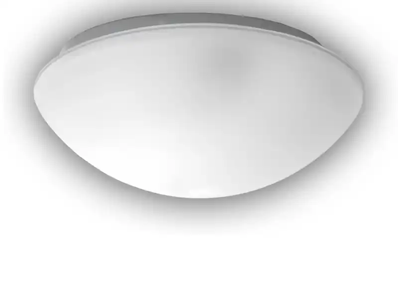 Niermann LED Deckenleuchte / Deckenschale rund, Glas satiniert mit Klarrand, Ø 25cm Neu