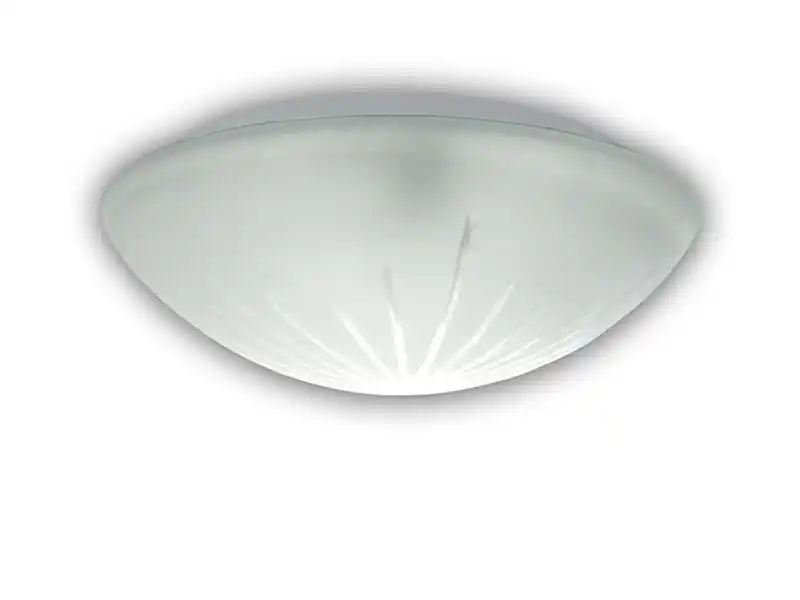 Kracherpreis Niermann LED Deckenleuchte / Deckenschale rund, Schliffglas satiniert, Ø 30cm