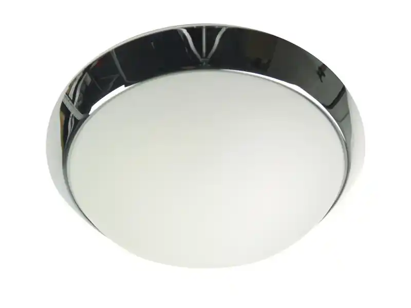 Beliebt Niermann LED Deckenleuchte / Deckenschale rund, Opalglas matt, Dekorring Chrom, Ø 50cm