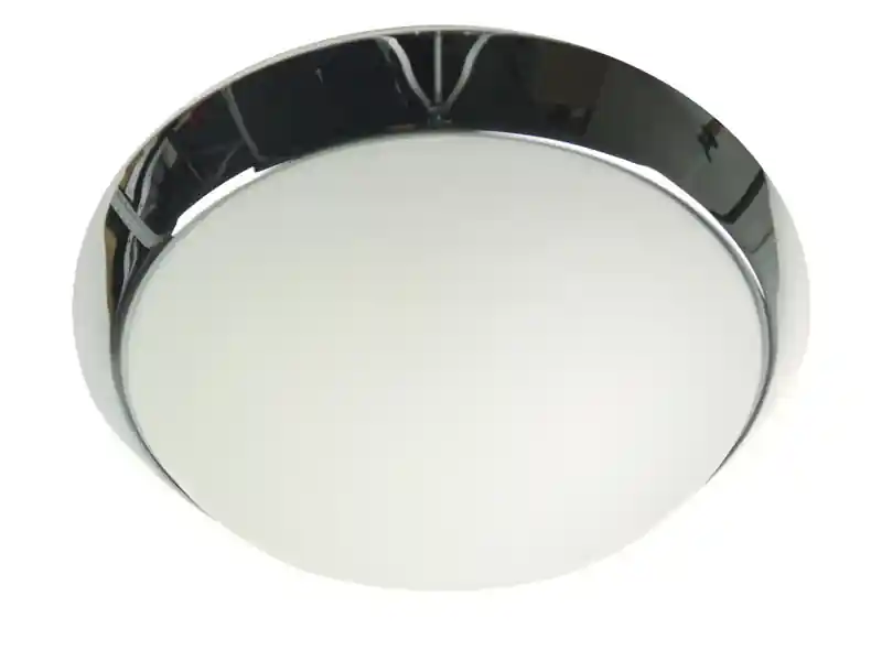 Niermann LED-Deckenleuchte rund, Opalglas matt, Dekorring Chrom, Ø 50cm Direkt Vom Hersteller