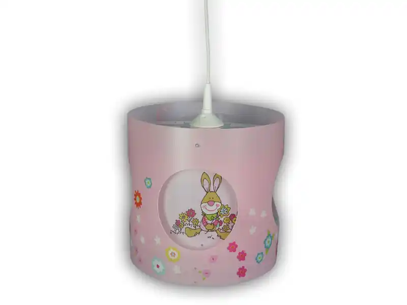 Niermann Kinderzimmer Deckenleuchte Lampenschirm drehend Motiv Bungee Bunny Meistverkauft