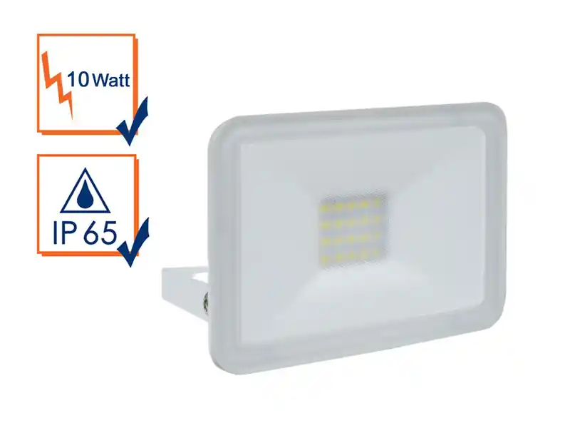 Neue Ware ELRO 10Watt LED Strahler / Fluter mit Befestigungsbügel, IP65, Fassadenbeleuchtung