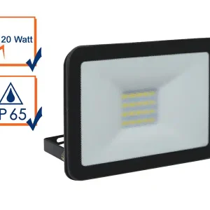 ELRO 							20 Watt LED Strahler ALU, 5000 Kelvin Neutralweiß, IP65, 12x16cm Günstig