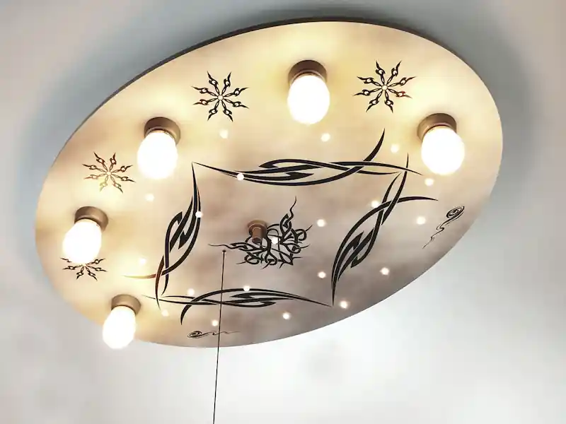 Niermann Kinder Deckenleuchte im Gothic Style mit Zugschalter für LED-Schlummerlicht Neue Kollektion