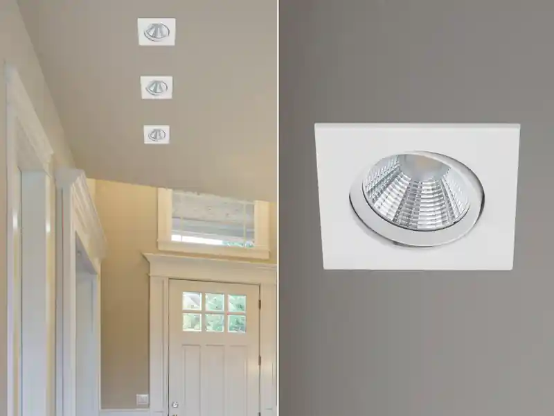 Sofort Bestellen Trio Leuchten LED Einbaustrahler PAMIR eckig schwenkbar dimmbar Weiß 5,5W - Deckenbeleuchtung