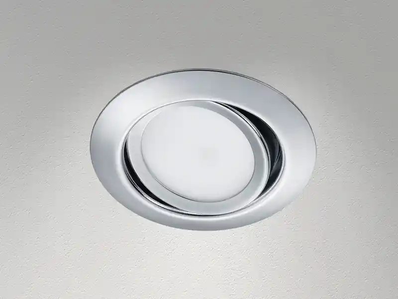 Sale Trio Leuchten Runder LED Einbaustrahler RILA schwenkbar Chrom glänzend 5 Watt