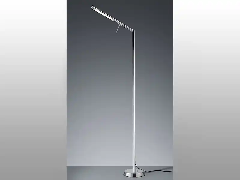 Trio Leuchten LED Stehlampe FILIGRAN dimmbar über Sensor, Metall Silber, Höhe 162cm Preis Gesenkt