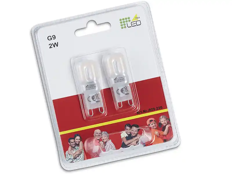 Schneller Versand Trio Leuchten G9 LED 2Stk. Stiftsockel - 2,5 Watt, 210 Lumen, warmweiß - nicht dimmbar