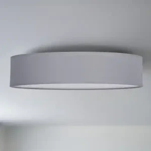 Meistverkauft Smartwares 							Deckenlampe CEILING DREAM, Stoff Grau / Abdeckung satiniert, Ø 50cm
