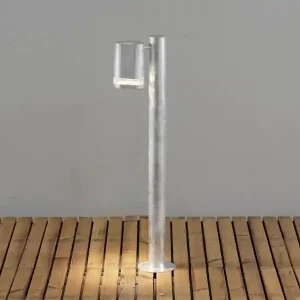 Angebot Konstsmide Design Wegeleuchte MODENA aus Stahl, Downlight Höhe 70cm, Silber