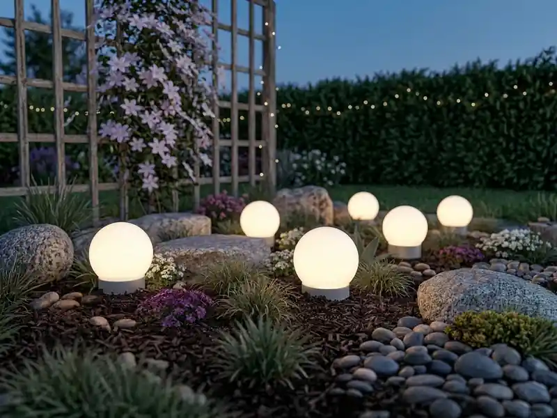 Rabatt Globo LED Solarkugeln Garten - 6er SET, Leuchtkugel Ø 10cm mit Erdspieß