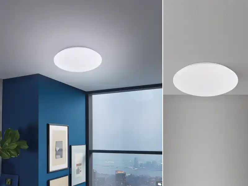 Top-Preis Fischer & Honsel LED Deckenleuchte MONA flach, dimmbar über Lichtschalter, Ø 39,5cm