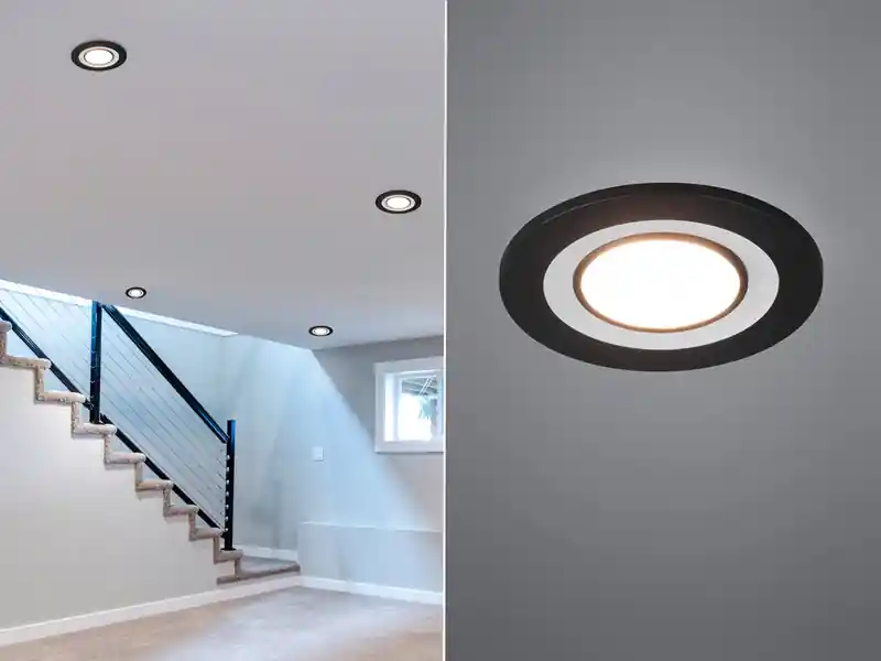 Trio Leuchten Runder LED Deckeneinbaustrahler CORE in Schwarz matt Ø 8,2cm Nur Für Kurze Zeit