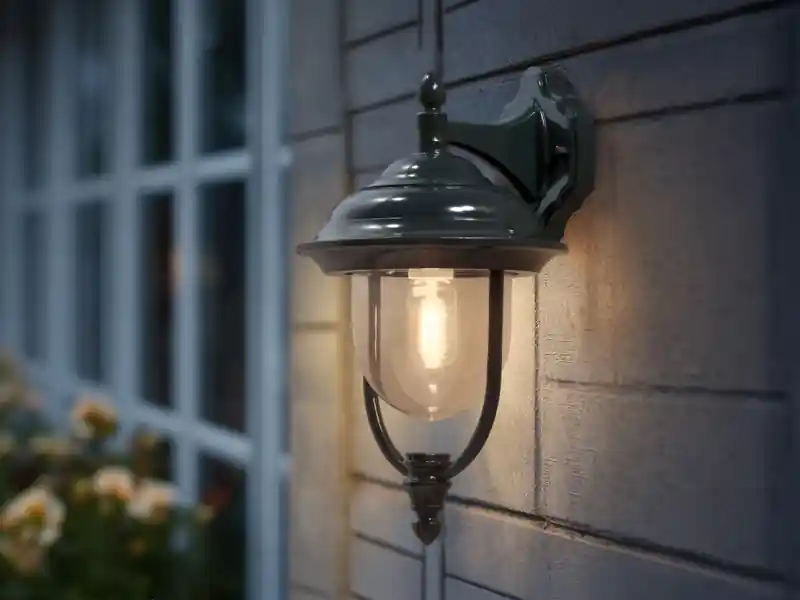 Konstsmide LED Außenwandleuchte Landhausstil Laterne hängend, Grün, Höhe 46cm Heißes Angebot