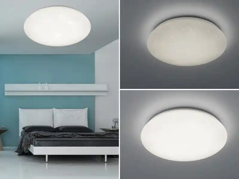 RL LIVE YOUR LIGHT LED Deckenleuchte HIKARI Weiß Sternenhimmel Stufendimmer, Ø 74cm Online Kaufen