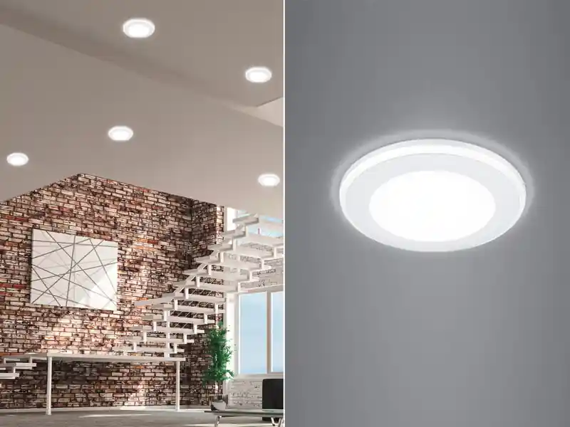 Trio Leuchten Runder LED Deckeneinbaustrahler AURA Weiß matt Ø 8,2cm Letzte Chance