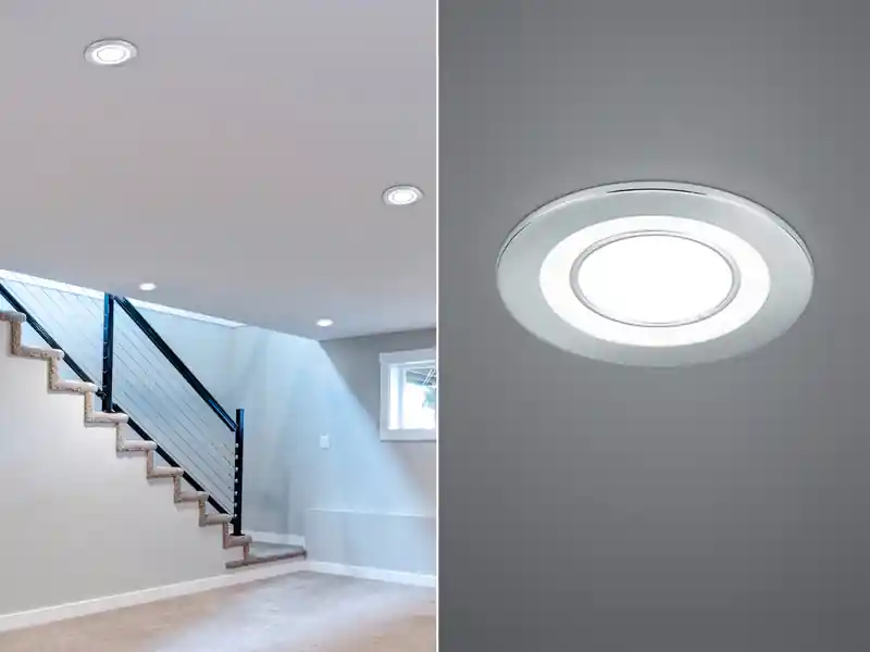 Trio Leuchten Runder LED Deckeneinbaustrahler CORE in Silber Chromfarben Ø 8,2cm Neue Ware