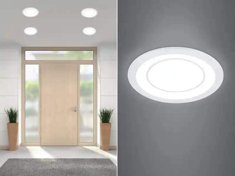 Letzte Chance Trio Leuchten Runder LED Deckeneinbaustrahler CORE in Weiß matt Ø 14,8cm