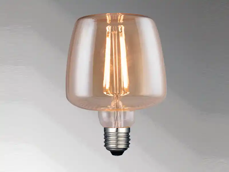 Garantierte Lieferung FHL easy E27 Filament LED Bernsteinfarben - 4 Watt, 380 Lumen Warmweiß, Ø10,5cm
