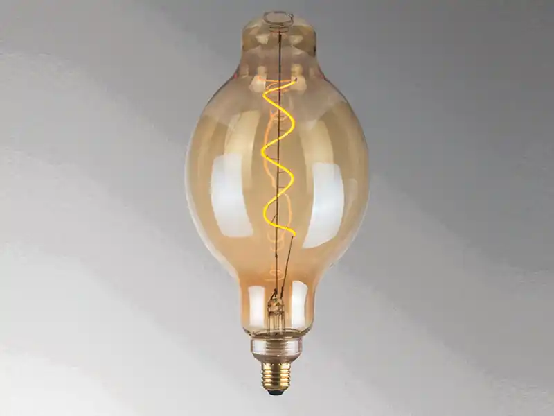 FHL easy E27 Filament LED Globe Ø16cm Bernstein - 4 Watt, 220 Lumen - Deko Glühlampe Meistverkauft