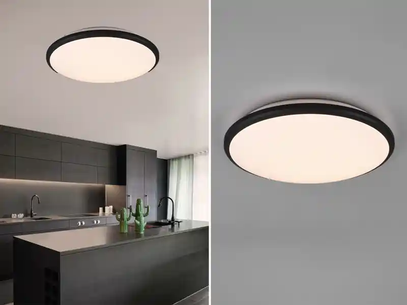 Neue Ware RL LIVE YOUR LIGHT LED Deckenleuchte LIMBUS Schwarz 3 Stufen Dimmer, Warmweiß, Ø 34cm