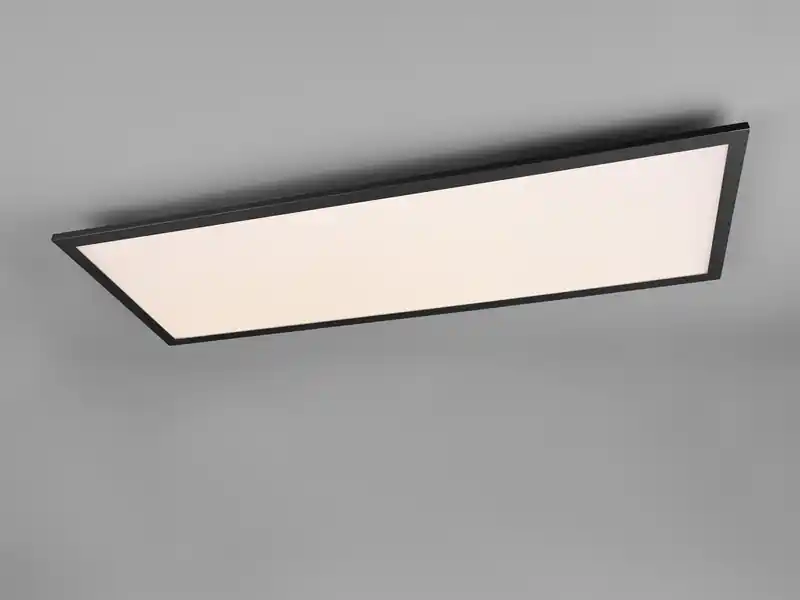 Expressversand RL LIVE YOUR LIGHT LED Deckenleuchte ALPHA Schwarz Panel rechteckig Ultra Slim, Breite 80cm