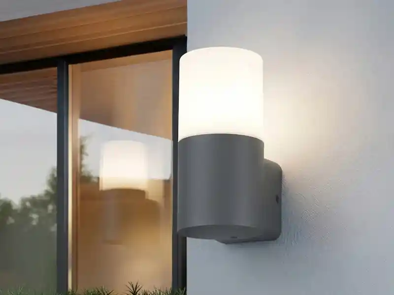 Sonderangebot Trio Leuchten Außenwandleuchte HOOSIC aus Aluminium in Anthrazit E27, Höhe 17,5cm