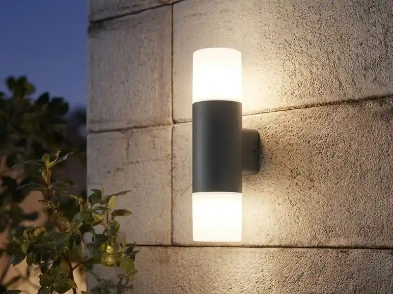 meineWunschleuchte LED Außenwandleuchte Up and Down in Anthrazit E27, Höhe 33cm Must-Have