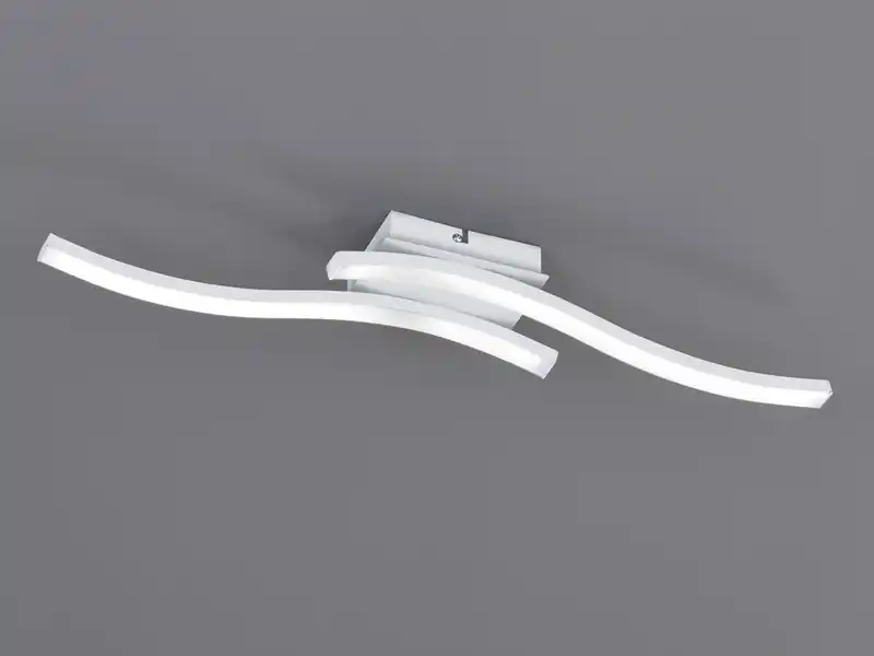 Aktuell RL LIVE YOUR LIGHT LED Deckenleuchte ROUTE 2 flammig Metall Weiß, Neutralweiß, Breite 56cm