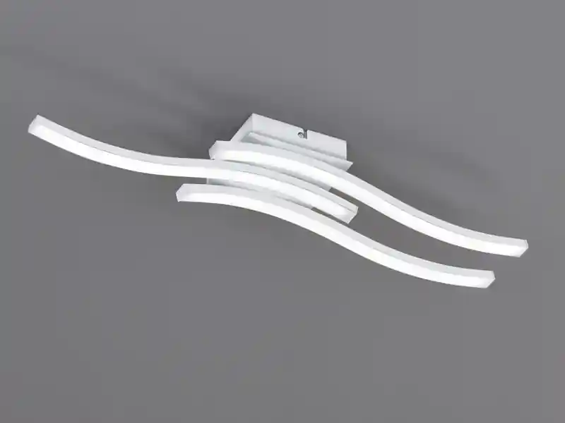 Solange Der Vorrat Reicht RL LIVE YOUR LIGHT LED Deckenleuchte ROUTE Metall Weiß, Breite 56cm, Neutralweiß