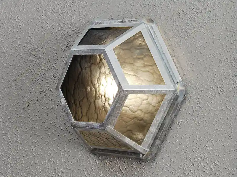 meineWunschleuchte LED Außenwandleuchte Landhausstil, Stahl galvanisiert, Höhe 30cm Kracherpreis