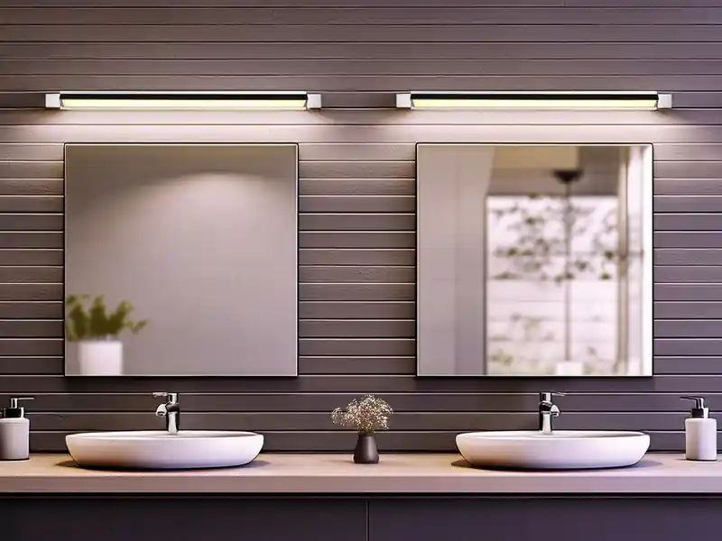 meineWunschleuchte 2er SET dimmbare LED Bad Spiegelleuchten schwenkbar, Chrom Breite 80cm Kostenloser Rückversand