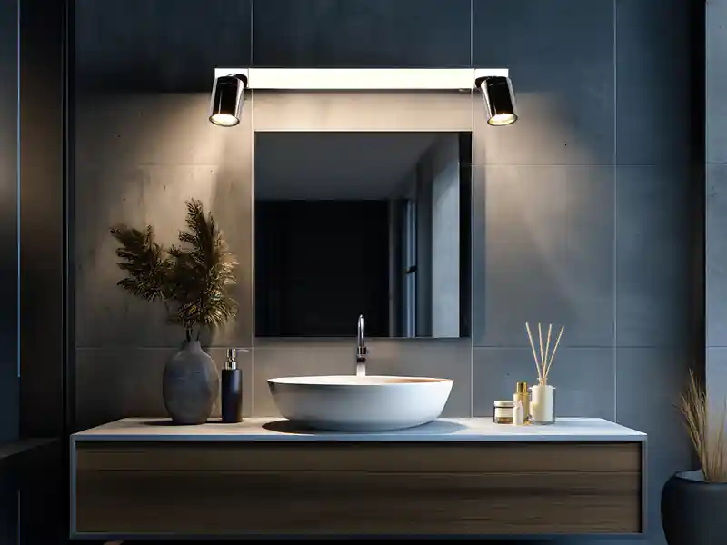 Trio Leuchten LED Bad Spiegelleuchte ENRICO mit 2 Strahlern & Schalter, Chrom B: 60cm Heißes Angebot