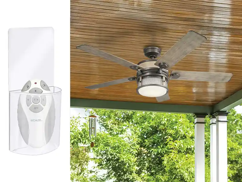 Angebot meineWunschleuchte Deckenventilator mit Licht und Fernbedienung, Outdoor geeignet IP44, Ø 152cm