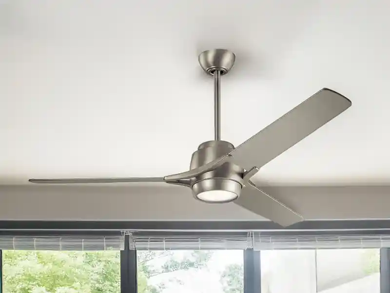 meineWunschleuchte Deckenventilator mit Licht und Fernbedienung Silber, Ø 152cm Finale Aktion