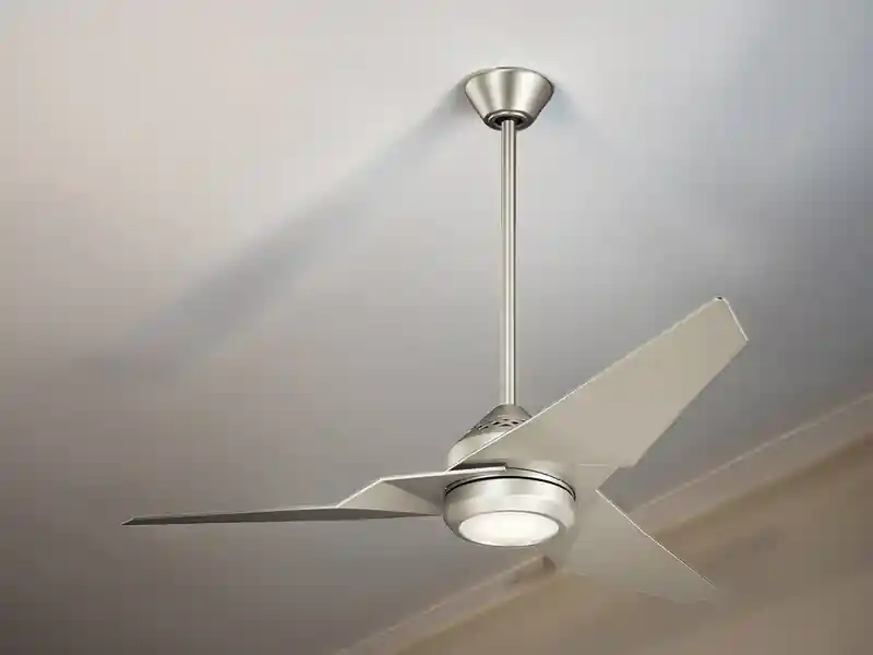 meineWunschleuchte Deckenventilator mit Licht und Fernbedienung, Silber matt, Ø 152cm Super-Preis