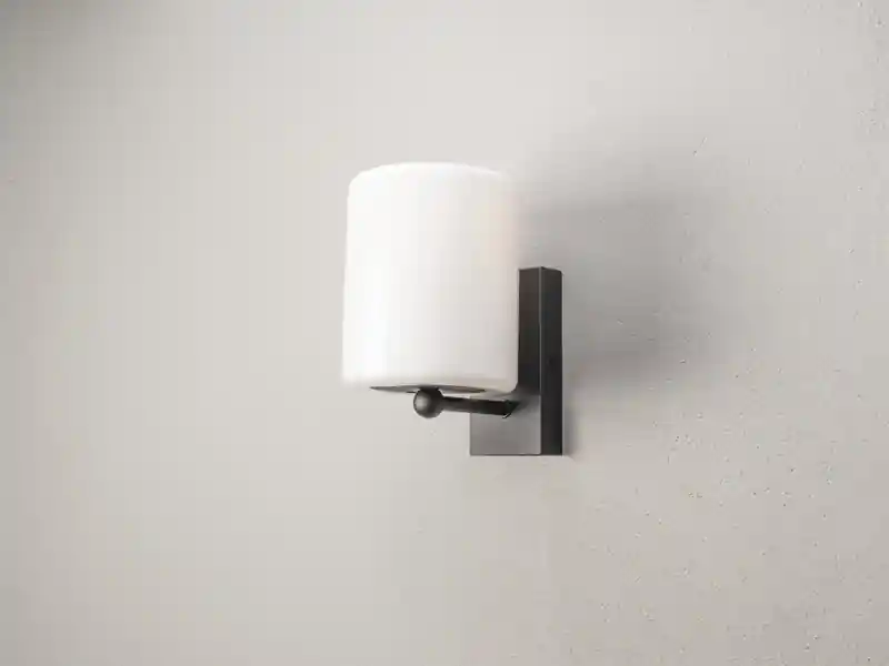 Mega-Angebot meineWunschleuchte Kleine LED Außenwandleuchte mit Kunststoff Lampenschirm, Höhe 22cm