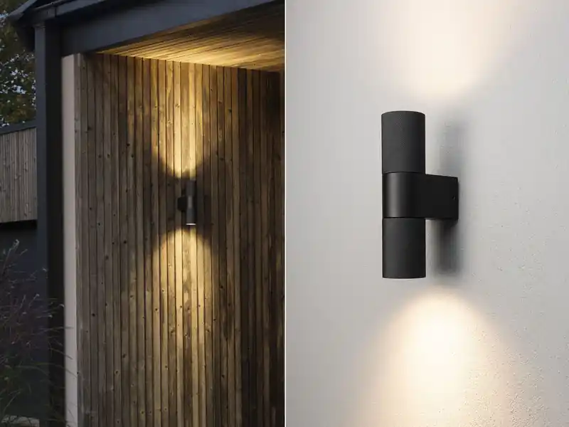 Jetzt Bestellen Konstsmide Up and Down Außenwandleuchte TEMI Aluminium Schwarz, Höhe 23,5cm