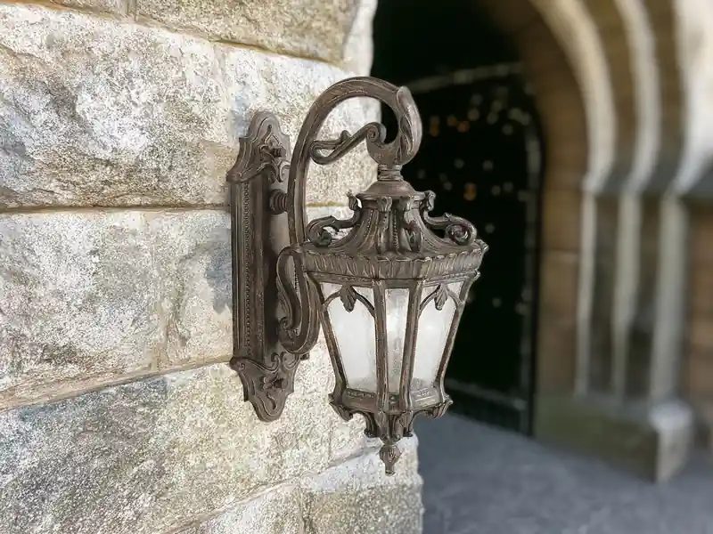 KICHLER Große antike Außenwandleuchte TOURNAI hängend Bronzefarbig, Höhe 61cm Versand Am Gleichen Tag