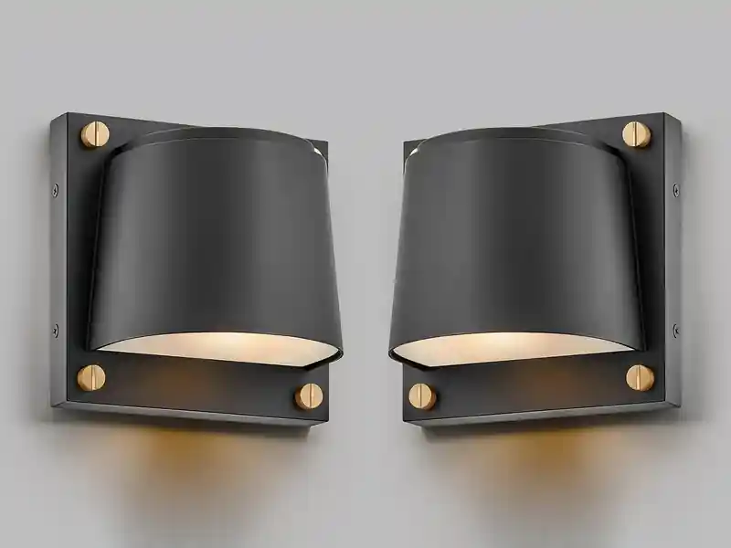 meineWunschleuchte 2er Set LED Außenwandleuchten Downlight Schwarz, Höhe 16,5cm Sonderangebot