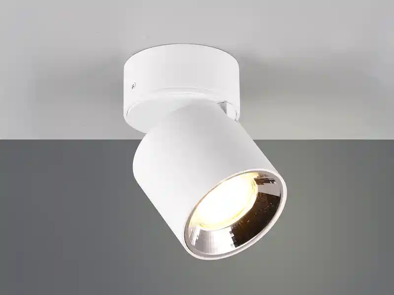 meineWunschleuchte LED Spot Deckenstrahler Weiß dimmbar, Ø 9cm Preiswert