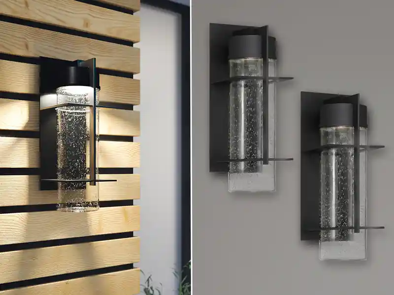 Sichere Zahlung meineWunschleuchte 2er Set Moderne LED Außenwandleuchten aus Aluminium, Höhe 41cm