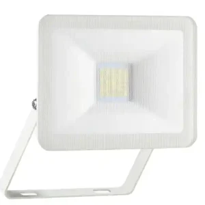 ELRO 							LED Flutlichtstrahler Aluminium Weiß Sicherheitsglas, 10 Watt, IP54 Neuheit