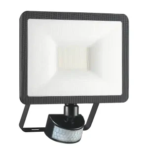 Knallerangebot ELRO 							LED Flutlichtstrahler mit Bewegungsmelder Schwarz, 20 Watt, IP54